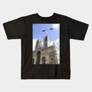 Bombers over the Cathedral Kids T-Shirt